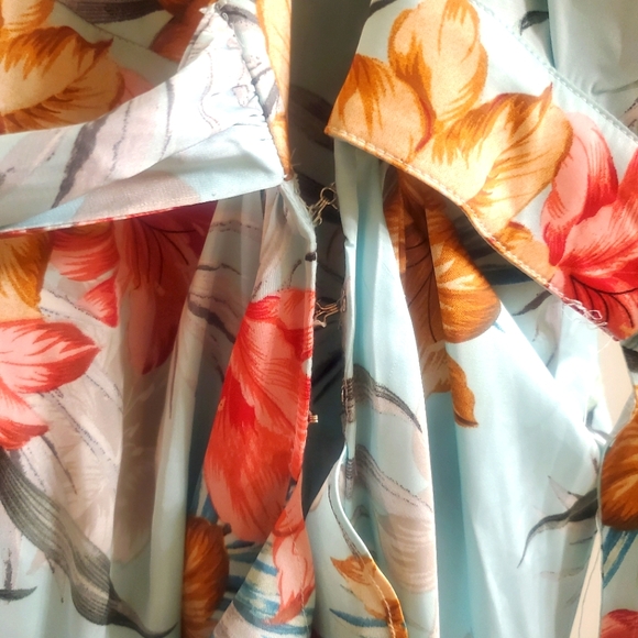 Floral Wrap Maxi Dress with Ruffle Detail - Picture 3 of 4